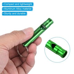 5pcs Emergency Whistles, Safety Outdoor Survival Whistle for Camping, Green
