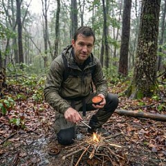 Tactiko Camping Fire Starter – Waterproof Survival Fire Starter for Wet – 1-Pack