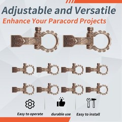 Paracord Buckles Bow Clasps Pin Anchor Shackle Adjustable Shackles2435