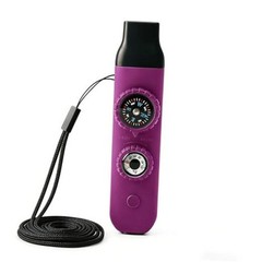 Multifunctional Survival Emergency Whistle for Kids with Compass rose purple