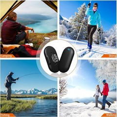 Electric Hand Warmer Rechargeable Set of 2 with 6000Mah Pocket Warmer USB