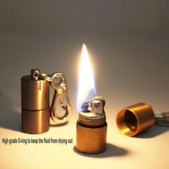 Dreambay 2 Pack Black Gold Keychain Peanut Lighter EDC Mini Waterproof Lighte…