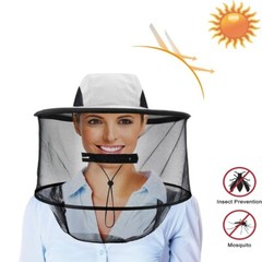 Mosquito Bug Fly Bee Insect Head Face Net Hat Sun Protection Fishing Hiking Caps