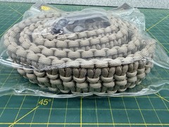 VOODOO TACTICAL 48” Survival Paracord Belt Sand / Tan fits Waist 40″-42” – NEW!