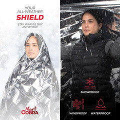 Emergency Blanket 100-Pack | Reflective Thermal Blanket | Survival Gear | Lightw