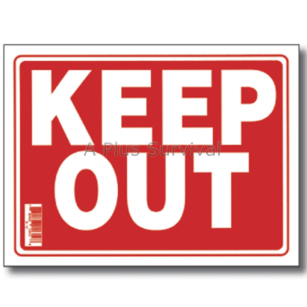 2 Pack – Keep Out 9″x12″ Caution Safety Sign Home Business Office Yard