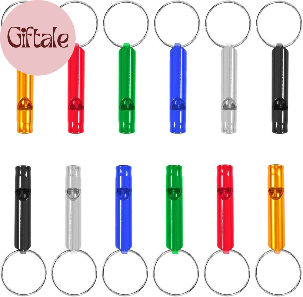 Set of 12 Extra Loud Whistles for Camping Hiking Hunting Outdoors Sports and Eme