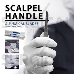 Army Surgical Kit – Sutures, Scalpel, Hemostats – Black – Military First Aid