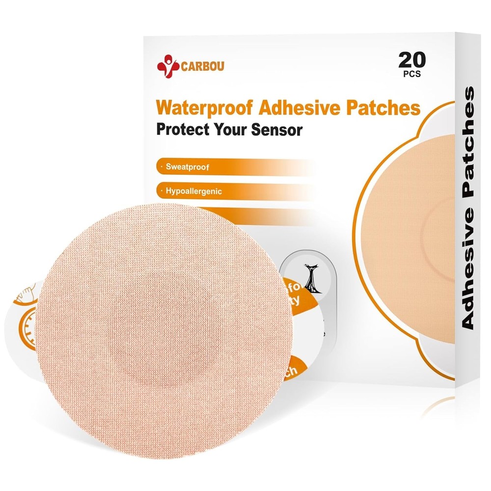 Carbou Freestyle Libre 2/3 Sensor Covers,20PCS Freestyle Adhesive Patches Waterp