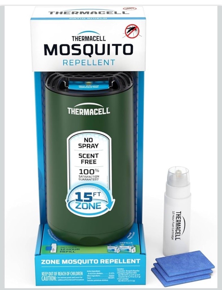 Thermacell Fuel-ZoneGuard Base Patio Shield Mosquito Repeller, 3 Pack NIP