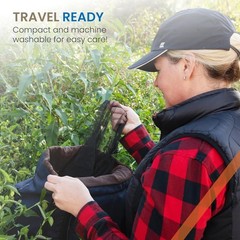 Mosquito Head Net Extra Fine Mesh 25x26x39in Breathable for Camping Hiking