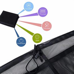 2 Pack Large Mesh Laundry Bag, 27×36inch Black 27*36inch,