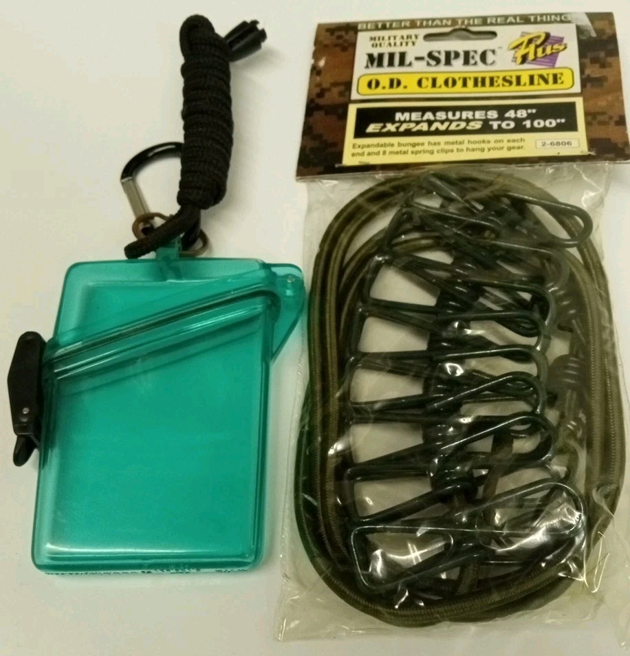 Camping/Hiking Supplies Witz Keep It Clear Case & Bungee Clothesline