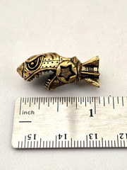 Shark Missile Brass Knife Bead Punk EDC DIY Paracord Woven Lanyard Pendant