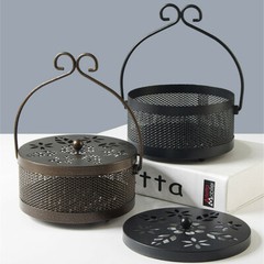 Mosquito Coil Holder Home Decor Retro Classical Design Portable Incense Burner
