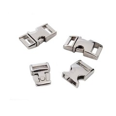 10pcs 10mm Metal Side Release Buckle 550 Paracord Bracelet Dog Collar Webbing