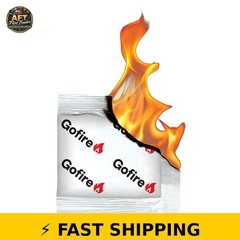 GoFire 50 Pack Fire Starters – Waterproof & Non-Toxic