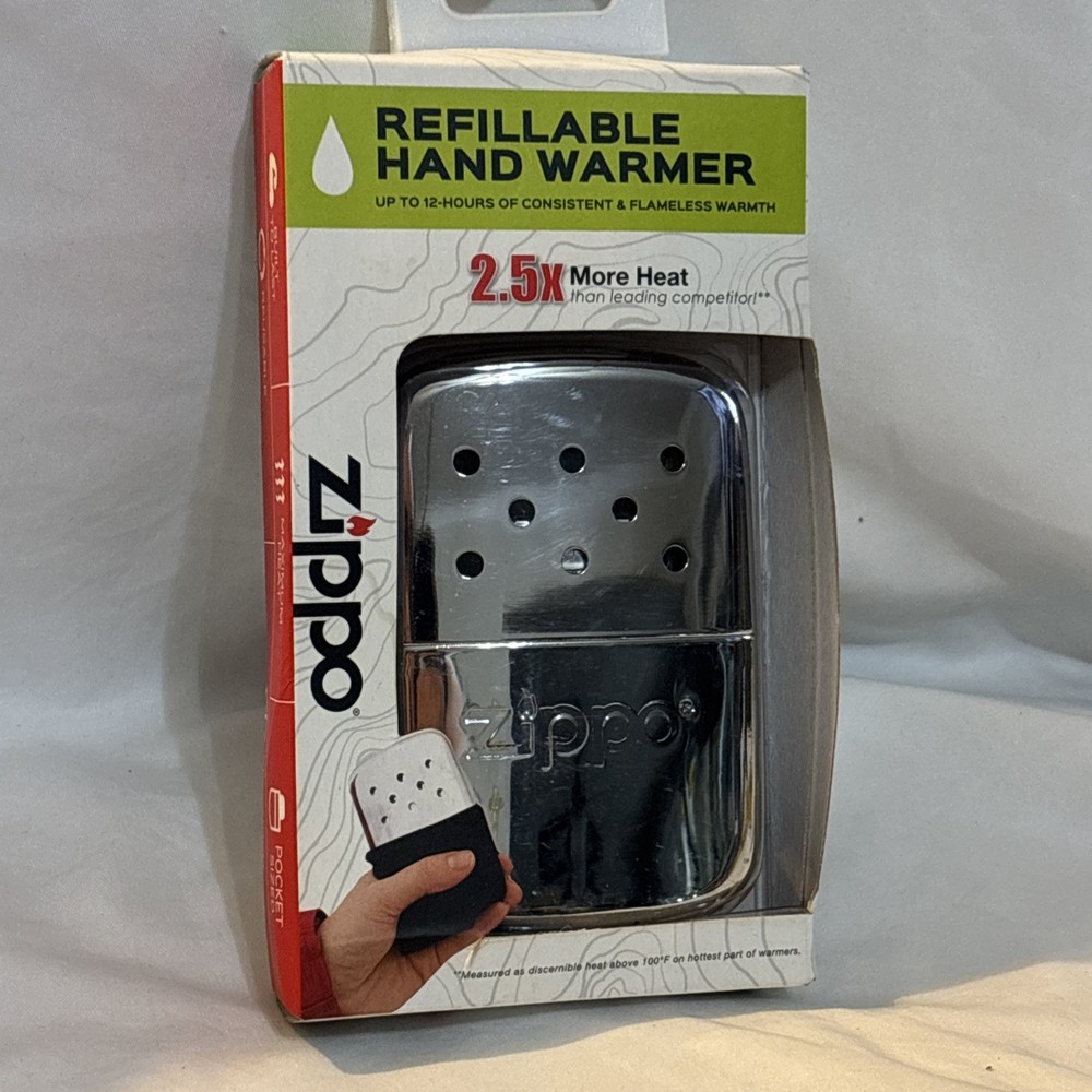 Zippo Refillable 12 Hour Hand Warmer Matte Black New In Box Unsealed
