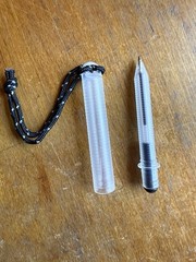 CountyComm Maratac Red Delrin & Brass Pen Driver Lot Pop Pen Key Pry Tool EDC