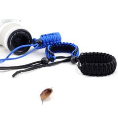 Universal Handmade Camera Umbrella Rope Bracelet Black Outdoor Survival Rope