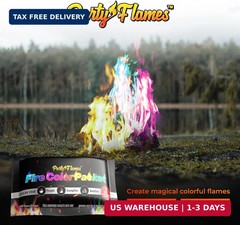 Magic Campfire Fire Color Changing Packets for Fire Pit (50 Pack) Outdoor Firepl