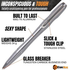 Self Defense Tactical EDC Pen, Car Window Glass 1 Count (Pack of 1),