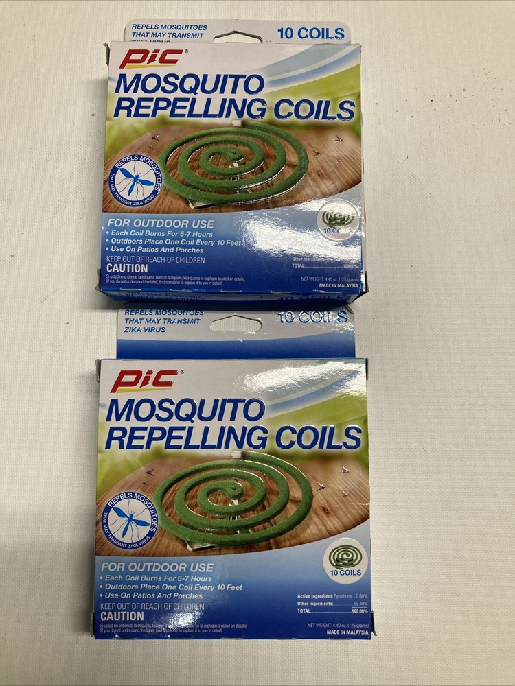 PIC Mosquito Repelling Coils – 2 Boxes of 10 (20 Total)