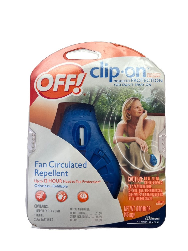 Off! Clip-on Fan Circulating Mosquito Repellent Brand New Sealed
