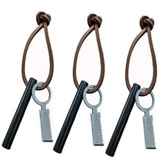 BSGB Survival Drilled Ferrocerium Ferro Rod Flint Fire Starter 60 Millimeters