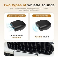 4 PCS Deer Whistles for Car, Automotive Save a Deer Whistles to Avoid Collisions