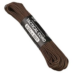 275 Tactical Paracord 100 Feet 4-Strand Core Nylon Parachute Cord Brown