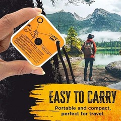 5 Pack Emergency Survival Signal Mirror, Multifunctional Outdoor Signal ST5506
