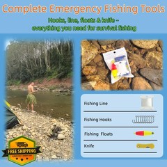 LoDinpo Mini Survival Fishing Kit 4pic