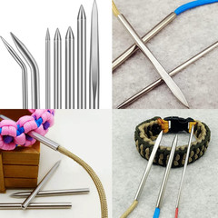 BUYGOO 14Pcs Paracord Stitching Set Stainless Steel Lacing Needles FID Knotter T