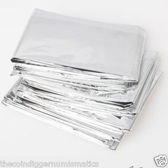 Emergency Survival Outdoor Waterproof Foil Thermal First Aid Rescue Blanket Tent