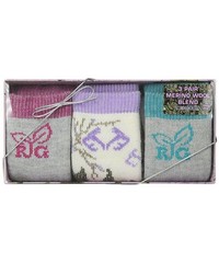 Realtree Girl’s Mid Calf Socks Gift Box (3-Pair Pack) Small, Assorted