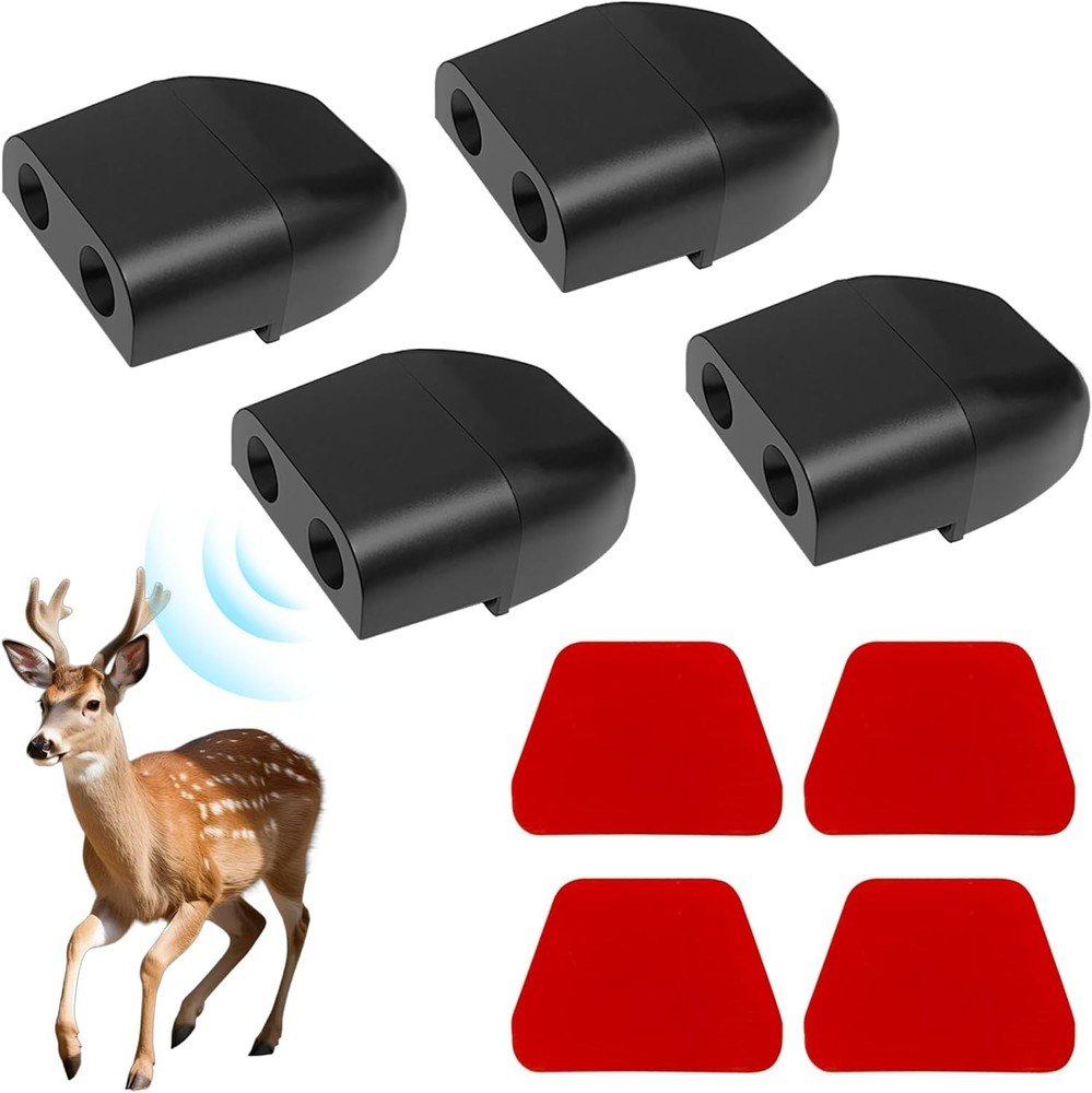 4 PCS Deer Whistles for Car, Automotive Save a Deer Whistles to Avoid Collisions