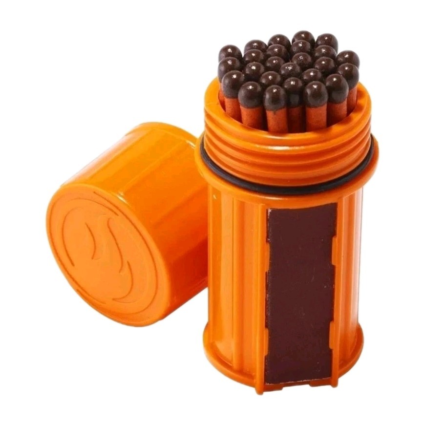 UCO Stormproof Match Kit 25 Pack Waterproof Survival Set Orange Emergency