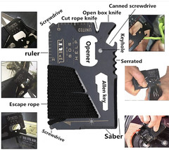 New Outdoor Emergency Survival Gear and Equipment 14 in 1 Tactical Survival Tool