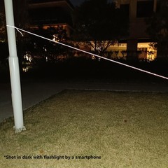 2mm Fluorescent Reflective Guyline Camping Paracord, Ultralight Thin Cord Rope f