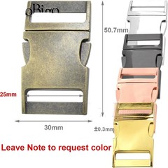 Metal 10mm 15mm 20mm 25mm Side Release Buckle Clasp for Paracord Bracelet