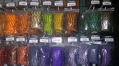 Paracord Survival Rope Bracelet Kit with 50 Feet 550 lb Para Cord & 5 Buckles