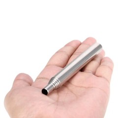 Fire Bellows Blowing Firestick, Stainless Fire Blow Pipe Telescopic Camping Tube