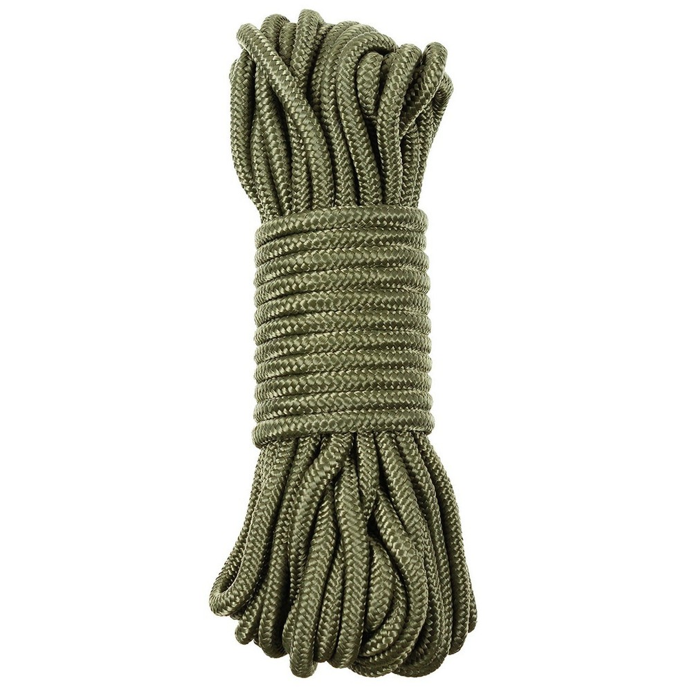 Rope MFH, olive, length: approx. 15 meters, thickness: approx. 7 mm