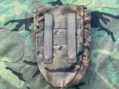 2007 Army Military Surplus Entrenching E Tool Shovel & Multicam Pouch Carrier GI