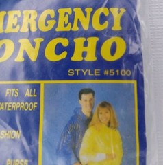 Vintage Emergency Poncho The Weather Station Clear Vinyl