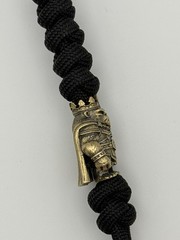 King Gorilla Lanyard Bead Paracord Knife Charm EDC Brass Color