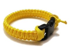 Paracord Bracelet 550 Yellow/Yellow Micro Cord U.S. Seller – Handmade