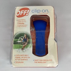 Off! Clip-on Fan Circulating Mosquito Repellent With Refills New Sealed