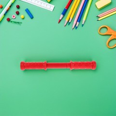 2Pcs Durable Plastic Rocking Horse Handles Universal Toddler Toy Replacement Red